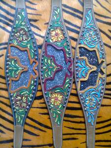 La mejor calidad DD Leather Horse Halter Accesorios New Fancy Bling Bronc Style Western Saddle Collar de cabeza de alta calidad - Product Image 4