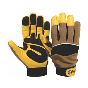 Gants de mécanicien en cuir de vache, gants en cuir résistant, gants de travail anti-impact, performance, cuir de chèvre pour l'hiver pour les mécaniciens - Product Image 2