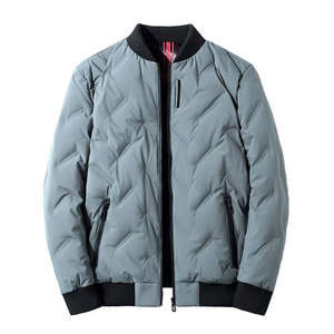 Offre Spéciale personnalisé hommes long avant à capuche Style Vintage hiver chaud varsité veste coton rembourré haute rue - Product Image 3