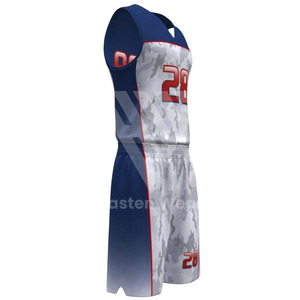 Ensemble de maillots de basket-ball pour hommes en tissu doux respirant et confortable, logo personnalisé, uniforme de basket-ball professionnel - Product Image 6