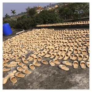 Pantuflas de Jacinto de Agua, Hechas a Mano con Suela de PU Resistente para Interiores, Fabricadas en Vietnam - Product Image 6