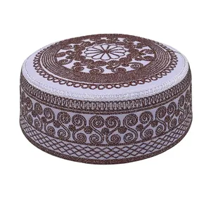 Calidad superior OEM 2023 Fábrica al por mayor Unisex Casual Musulmán Calavera Gorra Islámica Oración Sombrero Topi Personalizado ODM 100% Algodón Todos - Product Image 3