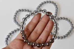 Wholesale Natural Crystal Aura Quartz Smokey Quartz <b>Healing</b> 8mm <b>Bracelet</b> for Meditation Jewelry - Product Image 6