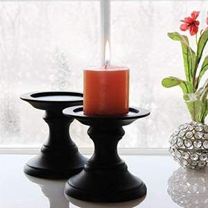 Support et porte-bougie en bois, idéal pour la décoration intérieure de la maison et les bougeoirs festifs - Product Image 6