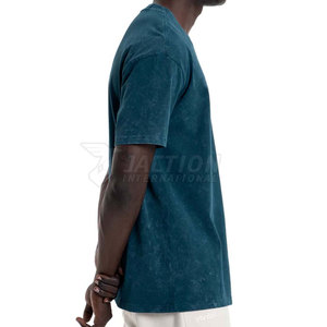 Nuevos adultos, venta al por mayor, precio barato, Camisetas estampadas para hombres, ajuste holgado, 100% algodón, camisetas transpirables de lavado ácido más vendidas - Product Image 2