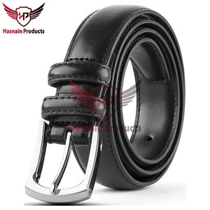Ceinture en cuir de gentleman vintage de haute qualité fabriquée sur mesure avec de l'acier pour la fabrication professionnelle d'artisans qualifiés à boucle - Product Image 4