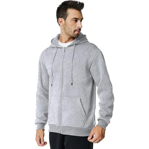 Sweat à capuche zippé personnalisé pour hommes 100% Veste streetwear d'hiver en molleton de coton pour la salle de sport et les voyages avec logo et image de marque - Product Image 4