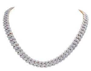 Fine Hip Hop Style Moissanite Jewelry in S925 Sterling <b>Silver</b> Full Iced Out Custom VVS <b>Cuban</b> <b>Link</b> <b>Chain</b> Wedding Gift - Product Image 2