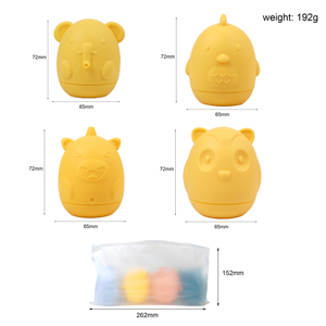 Ketaili Custom Logo Cute Animal Cognitive Floating 4-in-1 <strong>Bath</strong> Spray Water Silicone <strong>Bath</strong> <strong>Toys</strong> <strong>for</strong> <strong>2</strong>-4 <strong>Year</strong> <strong>Old</strong> Unisex Kids - Product Image 6