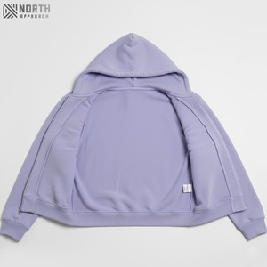 2025 nouveau dernier Design Top qualité couleur unie mode chaude vêtements d'hiver haut court pull à capuche femmes sweats à capuche réversibles Hombre - Product Image 6