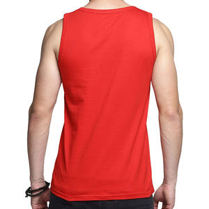 Camiseta sin mangas para hombre de alta calidad hecha a medida sin mangas y cuello diseño Qasaab guantes empresa al por mayor - Product Image 3