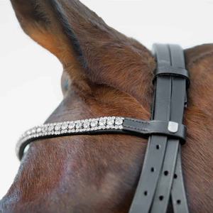 High Quality Adjustable Full Size Leather <b>Horse</b> Bridle with Fur and <b>Lead</b> <b>Rope</b> <b>Horse</b> Halter - Product Image 2