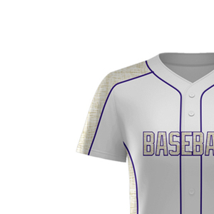 Offre Spéciale unisexe 100% polyester Baseball Jersey personnalisé Sublimation bouton plaine broderie nom uni équipe vêtements de sport séchage rapide - Product Image 4