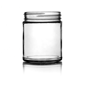 9 oz 9 ounce 9 oz thủy tinh rõ ràng thẳng mặt Jar-70/400 kết thúc - Product Image 1