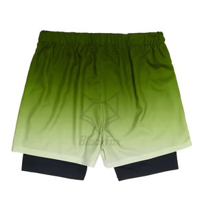 Customized <b>Men</b> Street Wear 3D Puff Printing Logo <b>Shorts</b>, In Black Color Top Sale Sports Athletic <b>Shorts</b> - Product Image 2