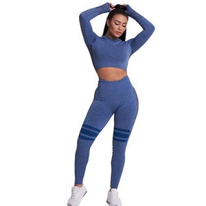 Conjunto de Yoga de Alta Calidad para Mujer, Estilo Nuevo, Ropa Deportiva sin Costuras, Bra Elástico y Pantalones Cortos, Conjunto de 2 Piezas para Entrenamiento - Product Image 3