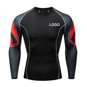 Nouveauté : Rashguards stylés sur mesure pour hommes – T-shirt de compression à manches longues de haute qualité avec logo personnalisé – Design Rashguard - Product Image 1