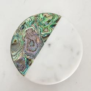 Set of 6 Round Shape Stone <b>Coasters</b> <b>Marble</b> Material Most Popular Selling Product Tablemat Set Eco Friendly Cup <b>Coasters</b> - Product Image 3