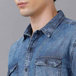 Unique Design Customized Size Jeans <b>Shirt</b> Best Selling Latest Price Jeans <b>Shirt</b> Lightweight Outdoor Use <b>Denim</b> <b>Shirt</b> - Product Image 5