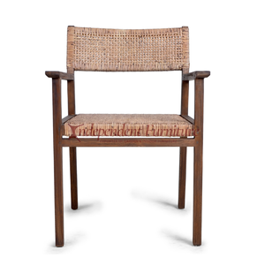 Minimalist Modern Teak Wood <b>Dining</b> <b>Chair</b> with Rattan Wicker General Use Home Furniture Home Office Hotel Villa Apartment Kitchen - Product Image 2
