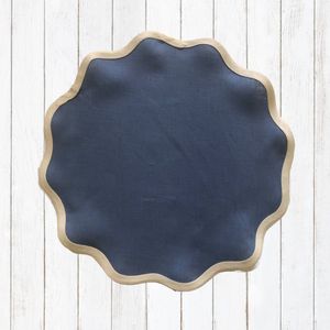 Mantel individual de lino bordado decorativo único con trabajo de bordado perfecto para coleccionistas o propietarios de casas orientados al diseño - Product Image 5