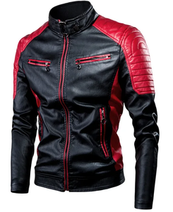 <b>Top</b> Trending Penal Design Man Jackets Wholesale Multi-pocket PU Leather Jacket For Men Zipper Fashion Stylish Man Jacket - Product Image 1