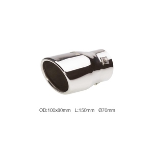 Terminal inclinado ovalado de acero inoxidable de 70 mm - Product Image 1