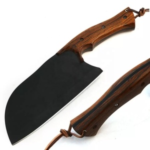 Juego de cuchillos de carnicero de cocina de Damasco personalizado hecho a mano, acero de alto carbono, nuevo diseño, cubierta protegida de madera para cortar alimentos - Product Image 1