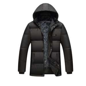Veste bouffante coupe-vent pour hommes avec capuche en polaire manteaux d'hiver d'extérieur personnalisés veste pour hommes vente en gros - Product Image 3