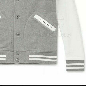 Veste de survêtement pour homme à col montant avec logo personnalisé, faible MOQ, logo sur le devant, tissu respirant écologique - Product Image 5