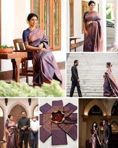 ผ้าไหมนุ่มบริสุทธิ์สารีผลิตภัณฑ์ทอมือนุ่มต้นฉบับ สุดยอดผ้าช่างทอมือโบราณสารีทองคําหนักบิ๊ก Jacquard - Product Image 4