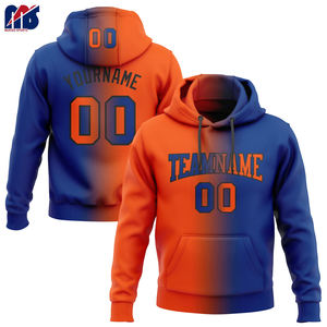 Sweat-shirt à capuche en tissu tissé écologique à coupe ample avec impression par transfert thermique personnalisée sur le devant, votre nom, votre numéro, votre équipe - Product Image 2