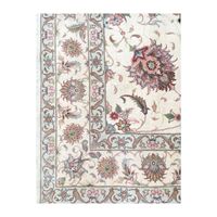Silk & Wool Blend Hand Woven Tabriz Floral Carpet Rug 154x200 cm