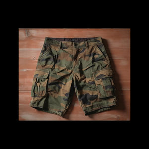 Shorts Homme Streetwear Personnalisés en Denim Tricoté Brodé, Respirants, Imperméables, Écologiques, Taille Mi-Haute, Coupe Droite, Légers, pour l'Été - Product Image 6