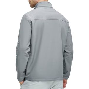 Hombres Unisex Diseño de logotipo personalizado Ligero Bolsillo de cuero Chaqueta Softshell Cortavientos Impermeable Cálido Chaquetas al aire libre - Product Image 2