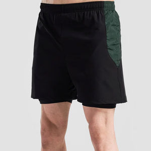 Pantalones cortos de gimnasio de competición de diseño personalizado para hombre, pantalones cortos 2 en 1 para hombre - Product Image 3