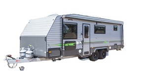 Modern Off Road Family Travel Trailer RV Camper Mobile Home with <b>Kitchen</b> Bathroom Sleeping Space Touring Design - Product Image 5