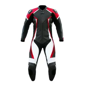 Precio barato último traje de moto de marca personalizado traje de carrera de cuero de motocicleta Biker Racing traje de moto de cuero de la mejor calidad