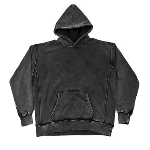 Dernier arrivage Sweats à capuche personnalisés délavés à l'acide pour hommes pour adultes de qualité vintage - Product Image 1