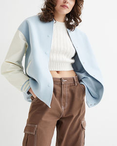Chaqueta de béisbol ligera más Popular de 2025 para mujeres y hombres, Cazadora bomber informal Letterman con decoración bordada - Product Image 2