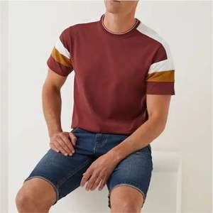 T-shirts pour hommes 100% coton personnalisés Nouveau design T-shirt respirant pour hommes T-shirt décontracté de couleur unie surdimensionnée pour hommes Vente en gros - Product Image 4