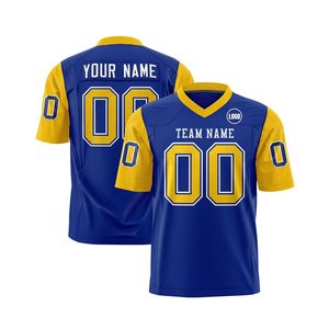 Nueva llegada 2025 diseño personalizado sublimación impresión jóvenes adultos hombres camisetas de fútbol americano - Product Image 1