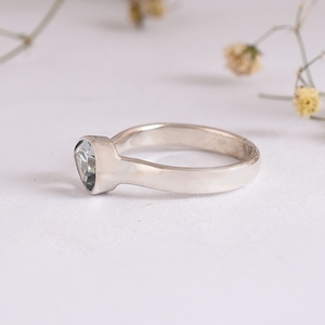 Anillo de compromiso de Plata de Ley 925 para mujer, joyería Original hecha a mano, Topacio Azul, chapado en rodio para bodas y fiestas - Product Image 4