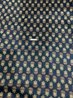 Traditioneller Jaipuri Handblockdruck Gewaschener Umweltfreundlicher Leichter Baumwoll-Cambric 60x60 Stoff für Heimdekoration und Vorhänge