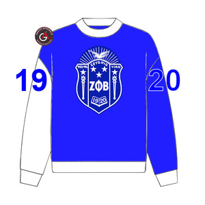 Sudadera con capucha de parafernalia bordada de hermandad de mujeres Zeta Phi Beta griega personalizada - Product Image 2