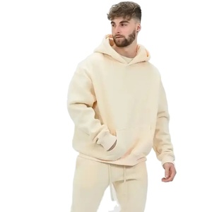 Streetwear en coton pour hommes Oem Service Oversized Hiphop Drop Shoulder Pullover Heavyweight Hoodie Custom Hoodie Manufacturer - Product Image 1
