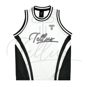 Nouveau design personnalisé, maillot de basket-ball imprimé à manches courtes, best-seller, sur mesure, haute qualité, respirant, 100% polyester, pour hommes - Product Image 1