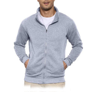 Sweat-shirt unisexe à capuche doublé 100 % coton, fermeture éclair, coupe ample, en maille, broderie, vêtement d'hiver, impression numérique, teinture unie - Product Image 2