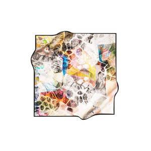 Vintage Fashion Square Scarf-Custom Design Silk Plaid Pattern - Product Image 1