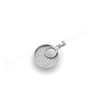 2025 tendencia creativa buen diseño alta calidad sólido 925 plata esterlina bisel conjunto 28mm montaje colgante joyería hallazgos - Product Image 6